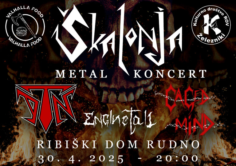 METAL KONCERT V RIBIŠKEM DOMU NA RUDNEM PRI ŽELEZNIKIH, 30. 4. 2025 ob 19:30